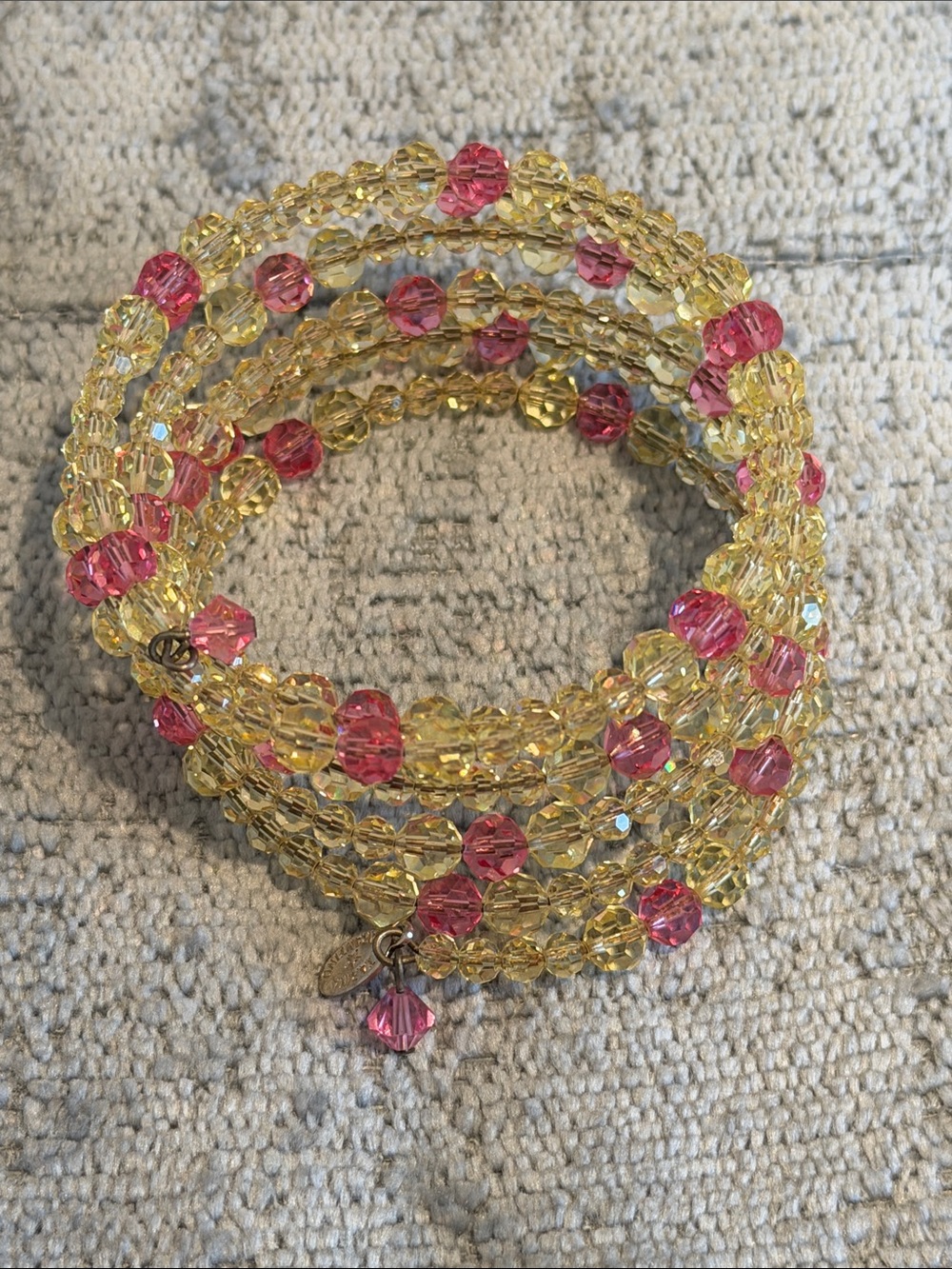 Vintage Tarina Tarantino Crystal Wrap Bracelet